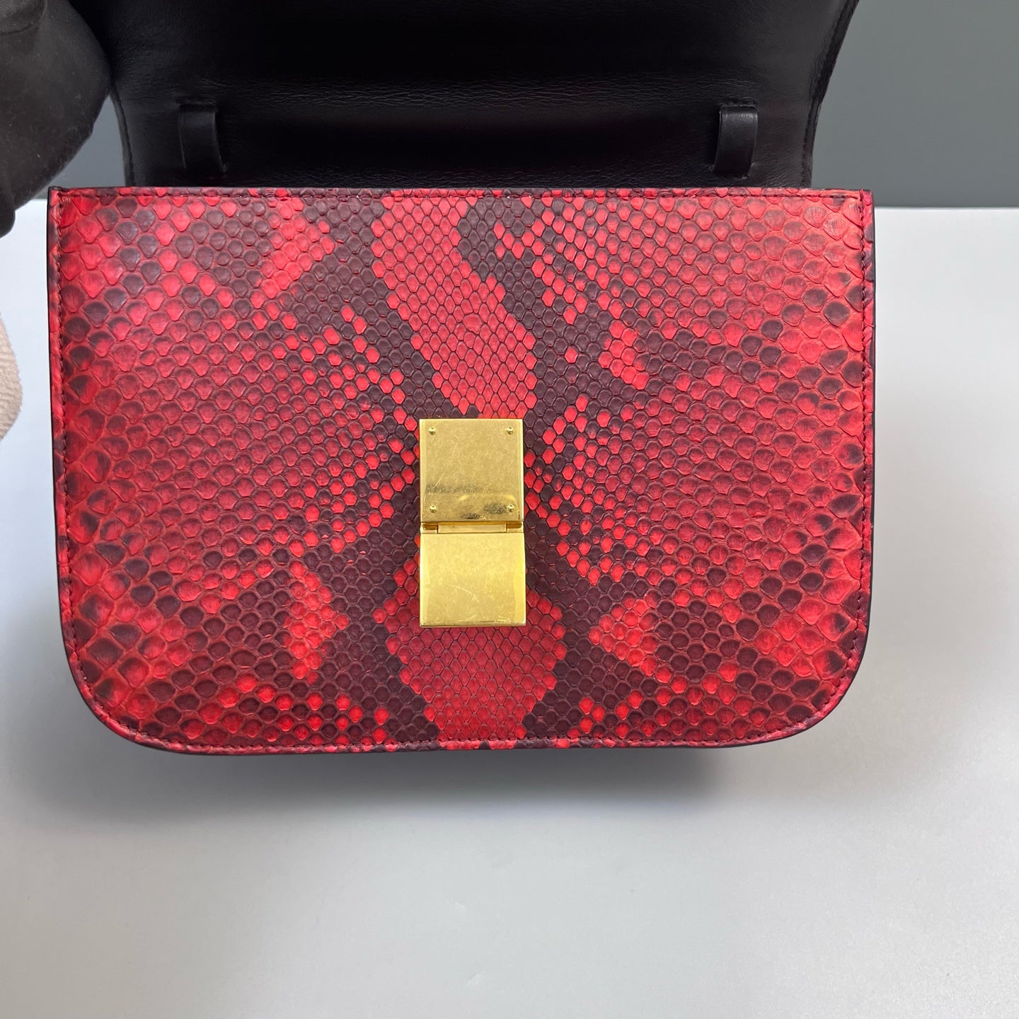 Celine - Box - Exotic leathers - Python - Red - (medium)