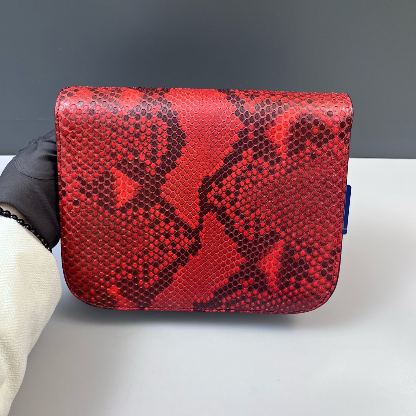 Celine - Box - Exotic leathers - Python - Red - (medium)