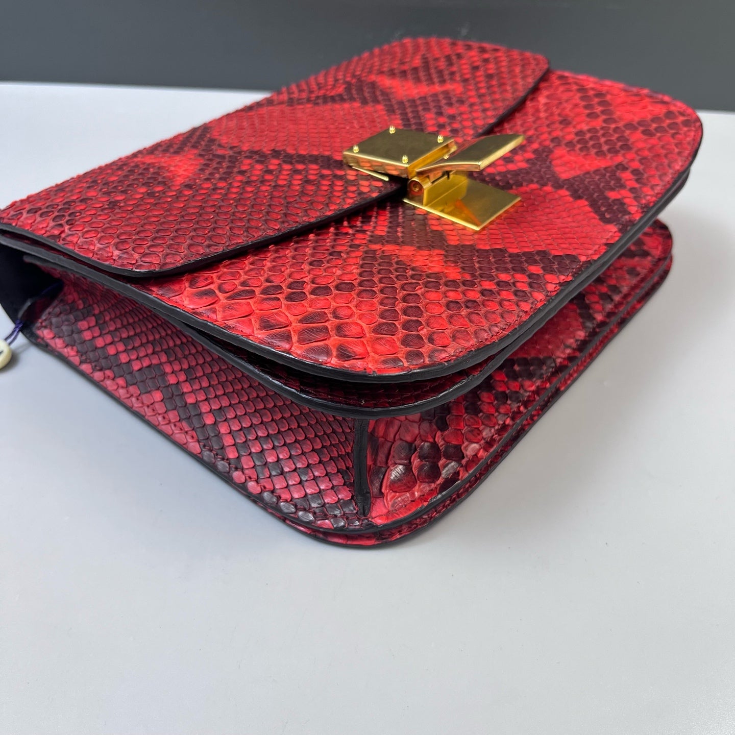 Celine - Box - Exotic leathers - Python - Red - (medium)