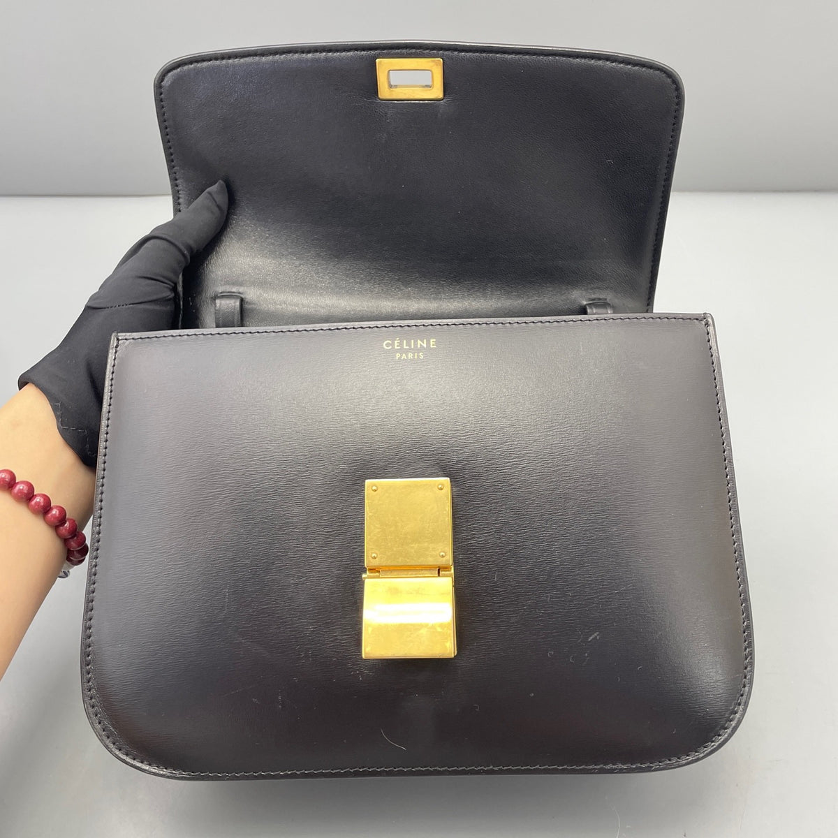 Celine - Box - Leather - Black - (medium)