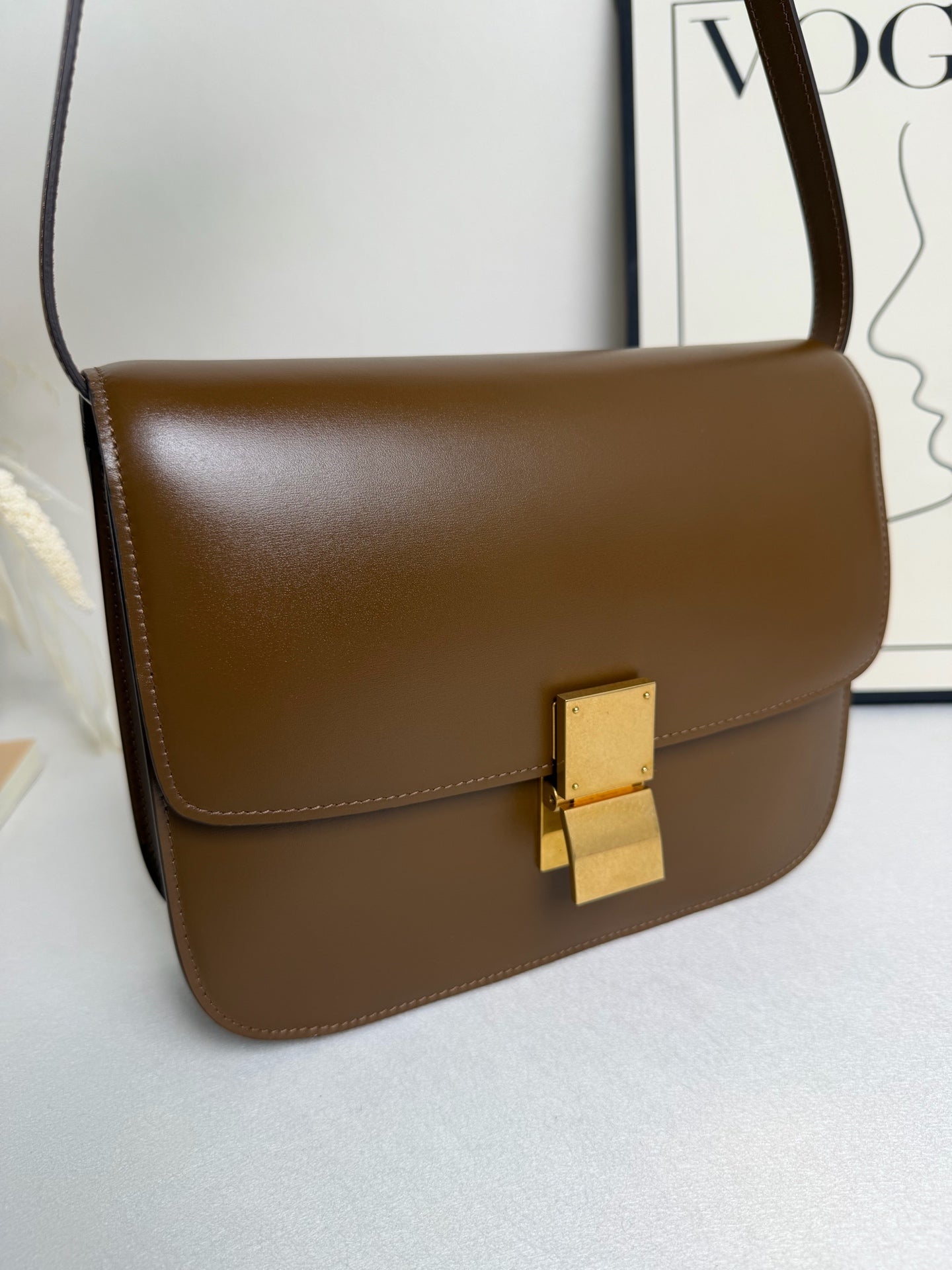 Celine - Box - Leather - Brown - (medium)