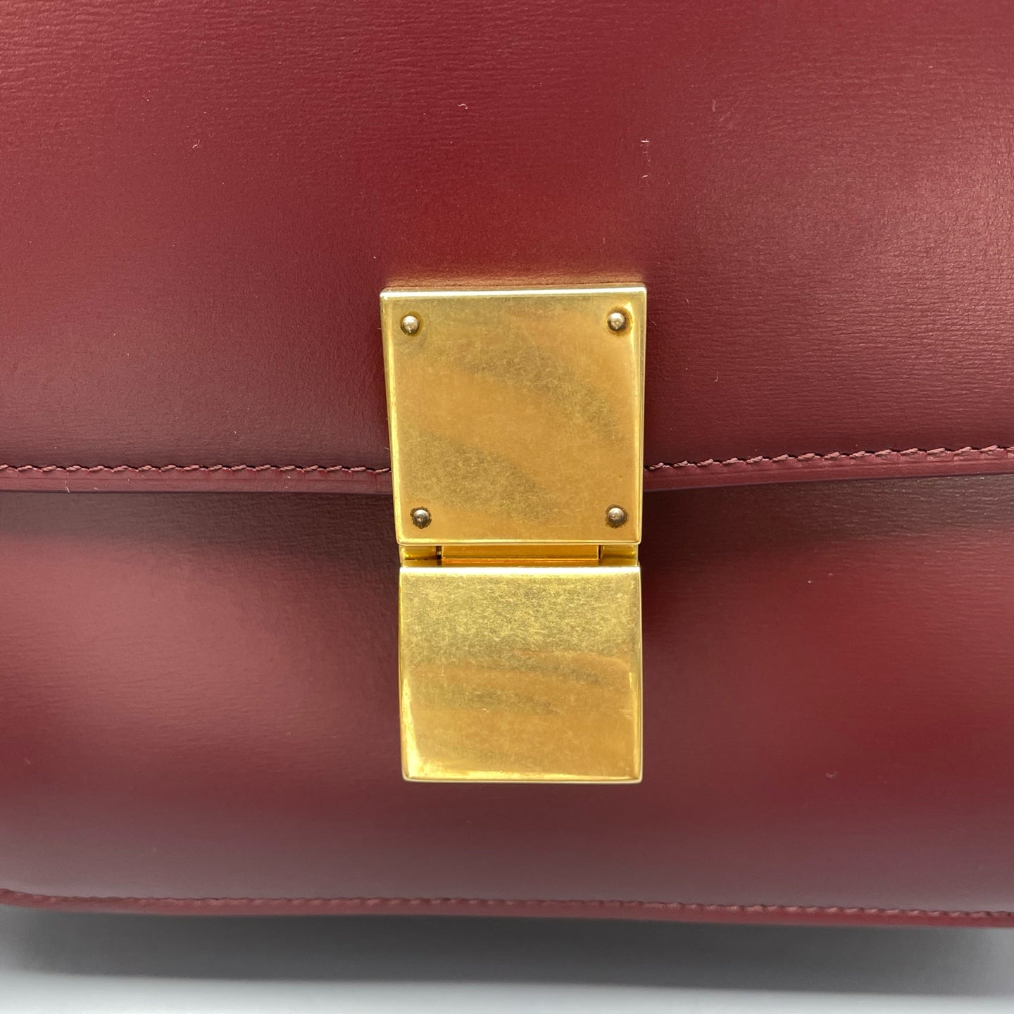 Celine - Box - Leather - Burgundy - (Medium)