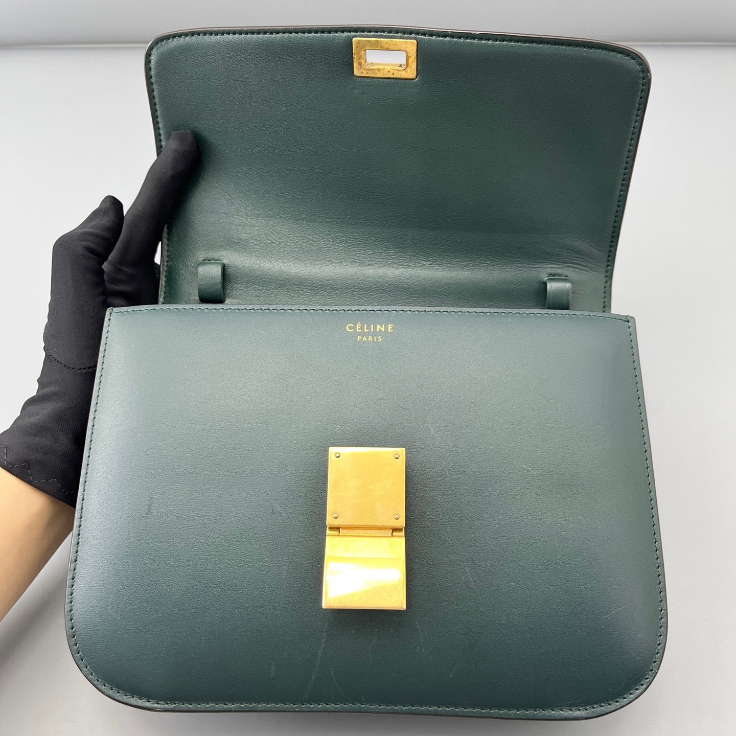 Celine - Box - Leather - Green - (medium)