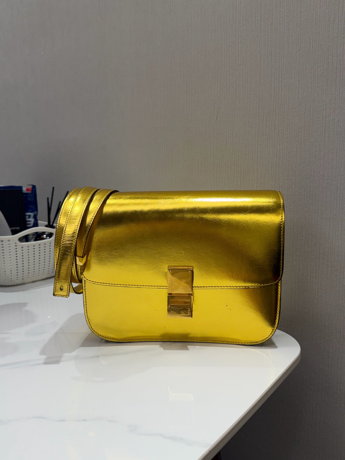 Celine - Box Medium - Leather - Gold - (medium)