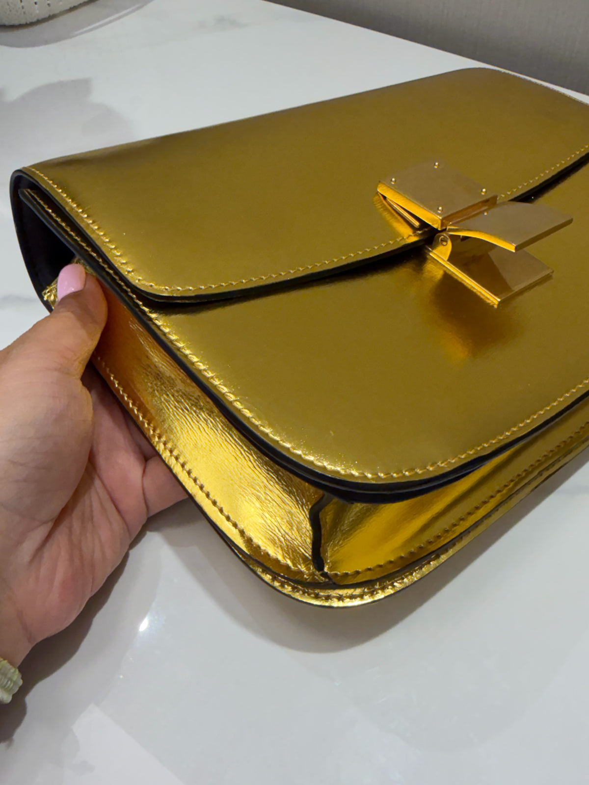 Celine - Box Medium - Leather - Gold - (medium)