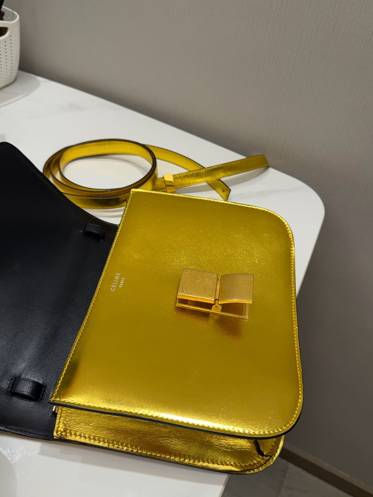 Celine - Box Medium - Leather - Gold - (medium)