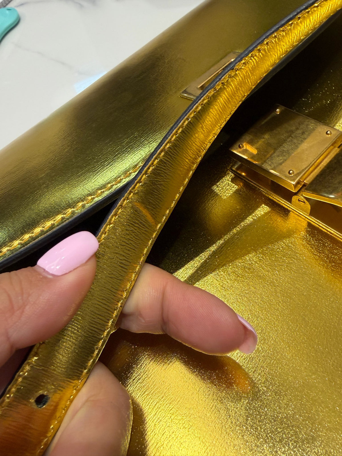 Celine - Box Medium - Leather - Gold - (medium)