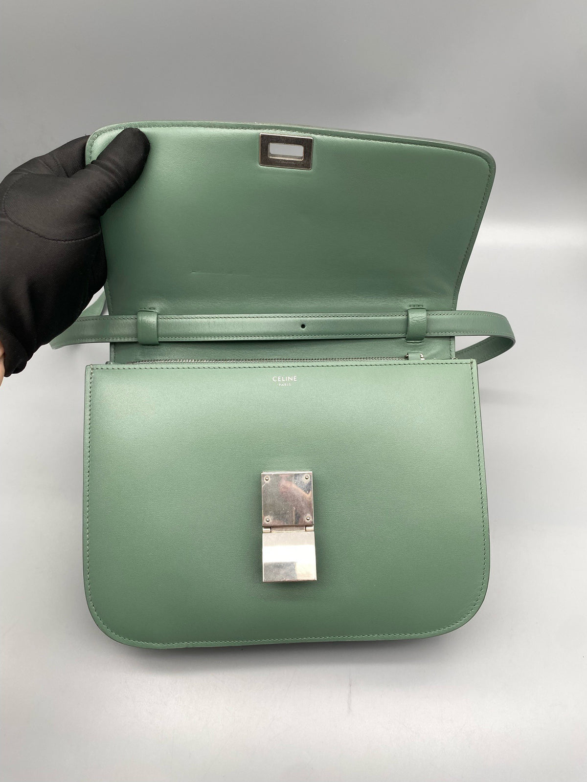 Celine - Box Medium - Leather - Green - (Medium)