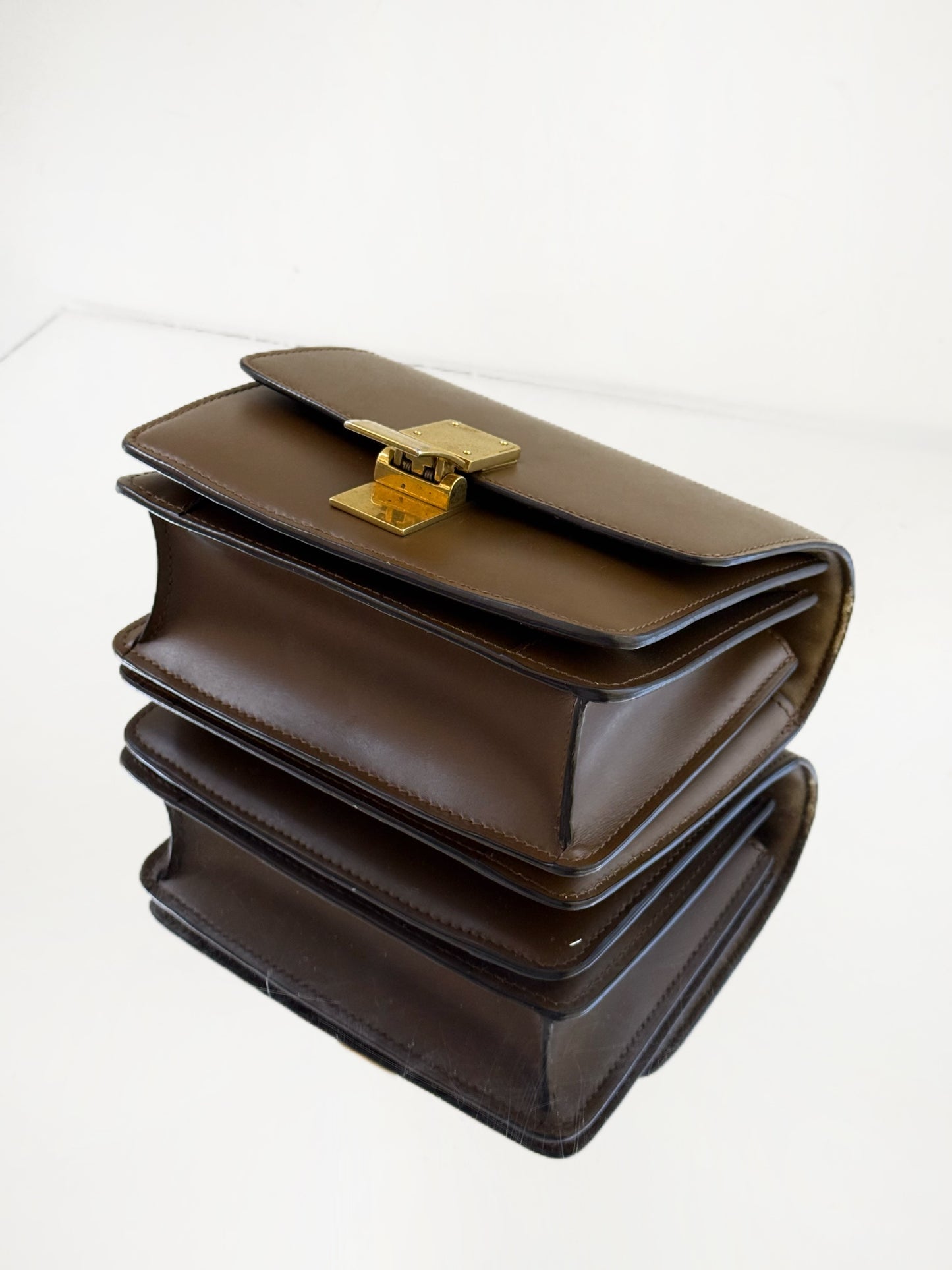 Celine - Box teen - Leather - Brown - (mini)
