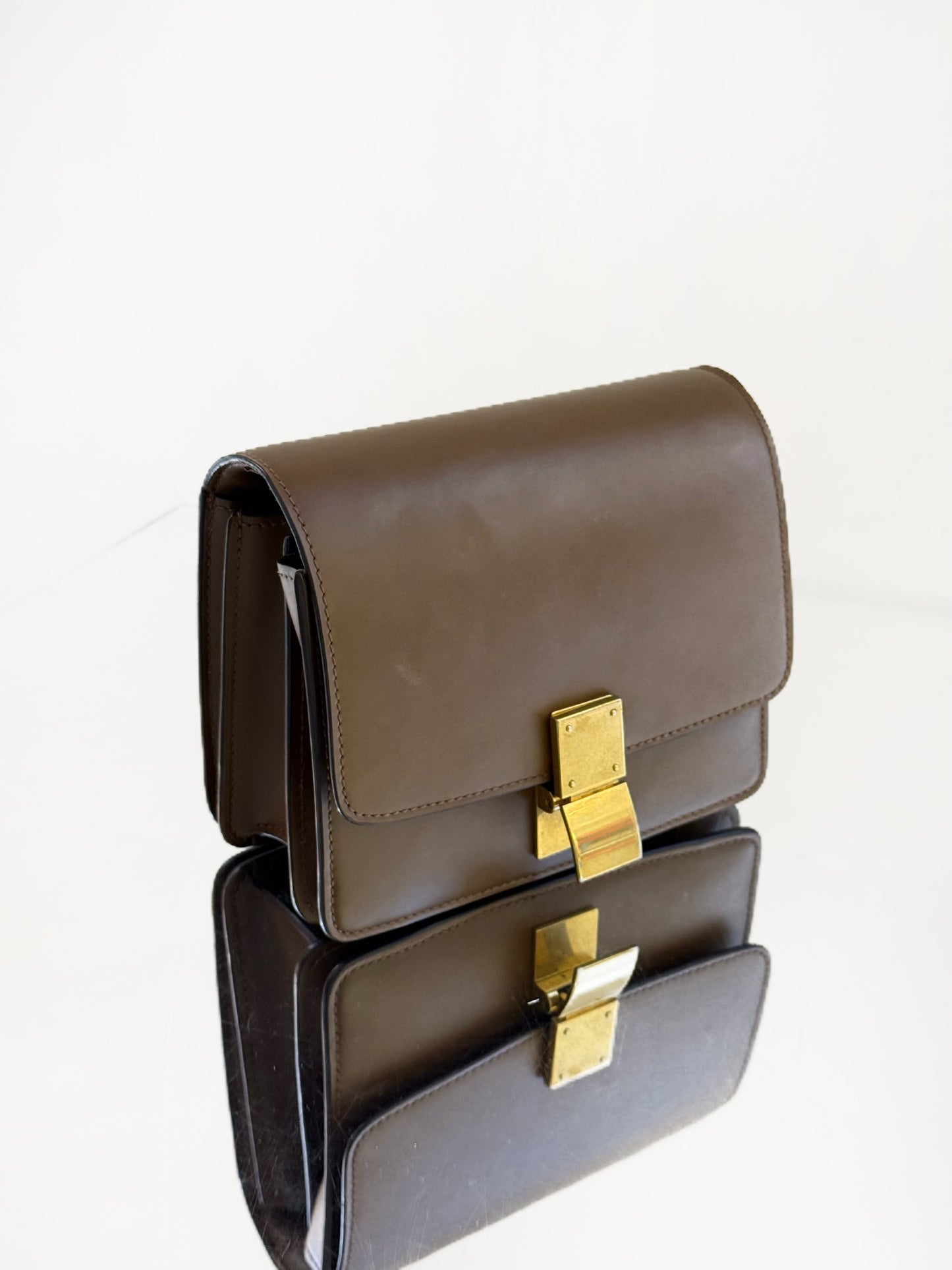 Celine - Box teen - Leather - Brown - (mini)