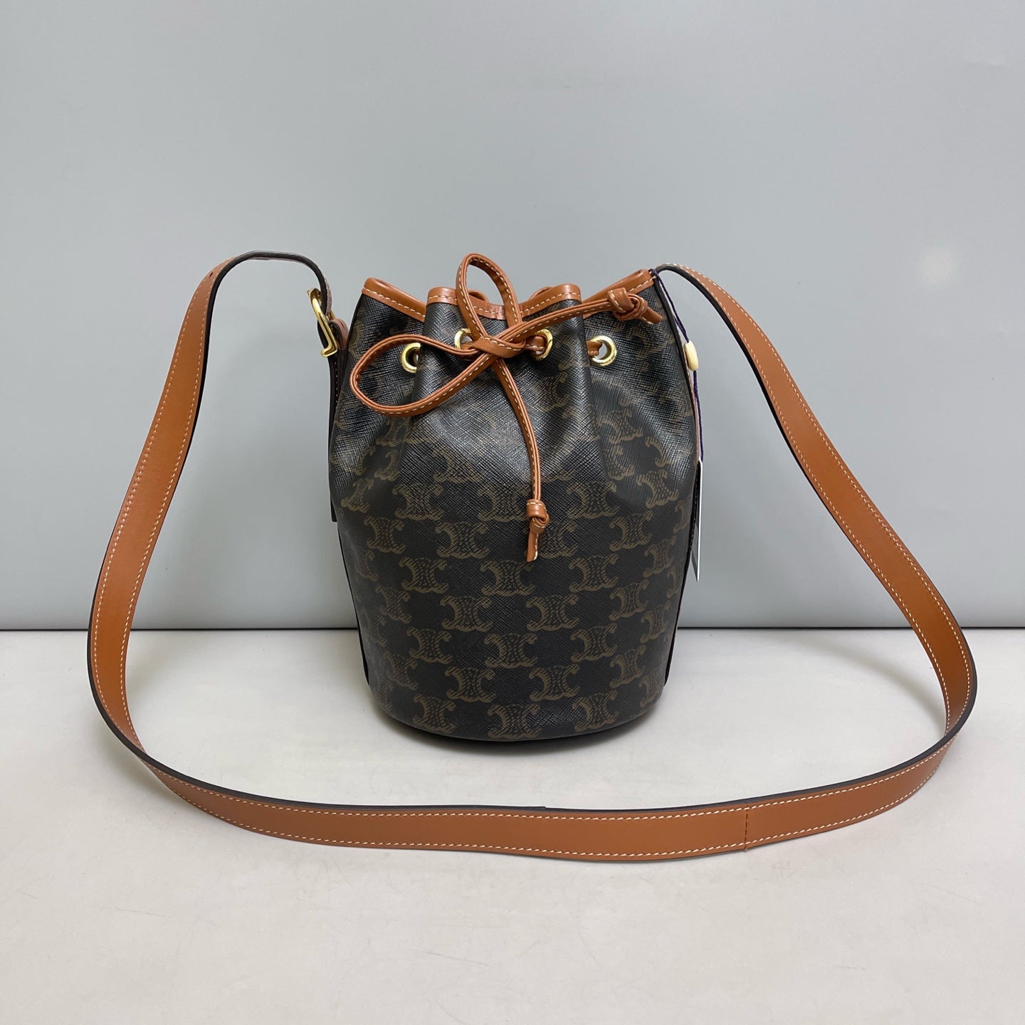 Celine - Bucket Bag - Leather - Brown - (mini)