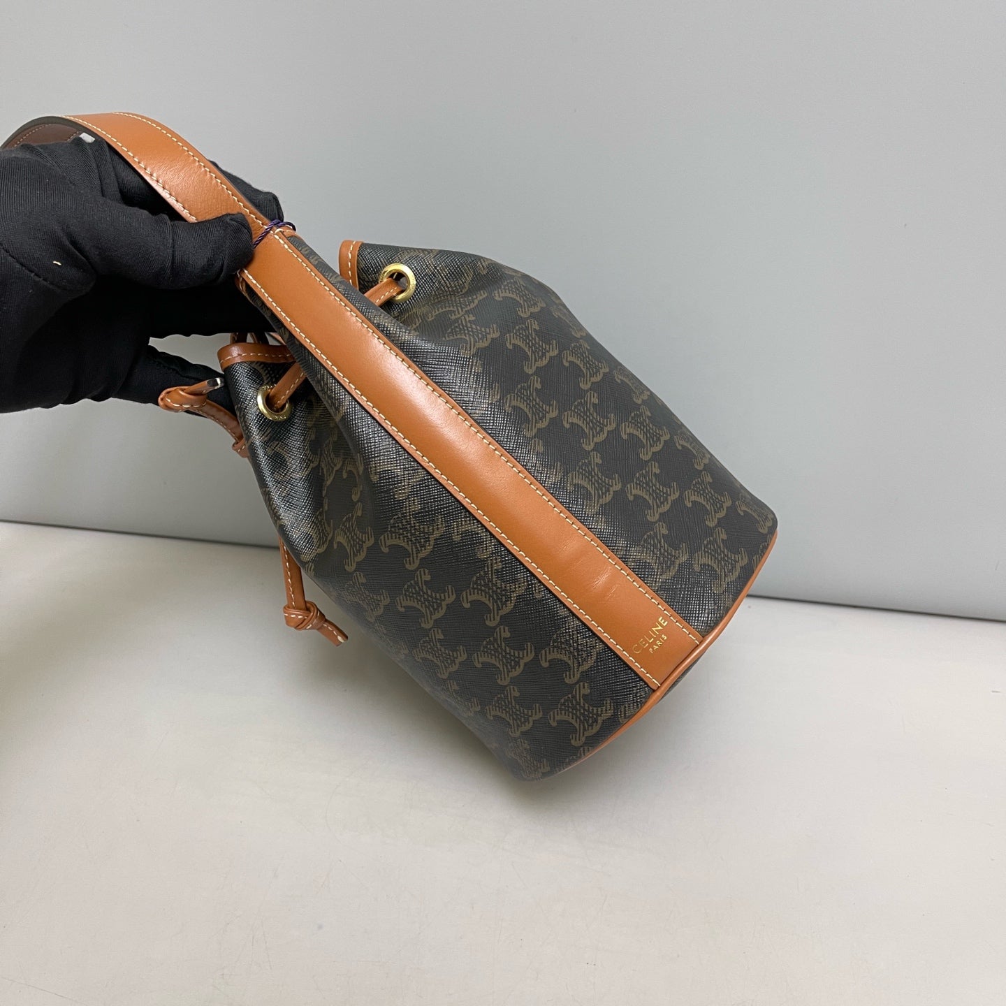 Celine - Bucket Bag - Leather - Brown - (mini)