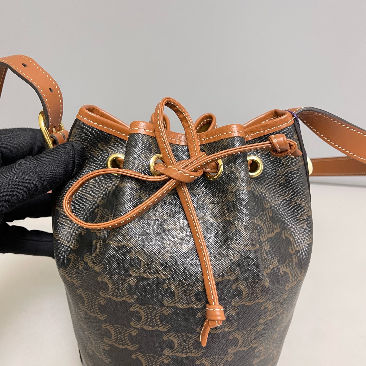 Celine - Bucket Bag - Leather - Brown - (mini)