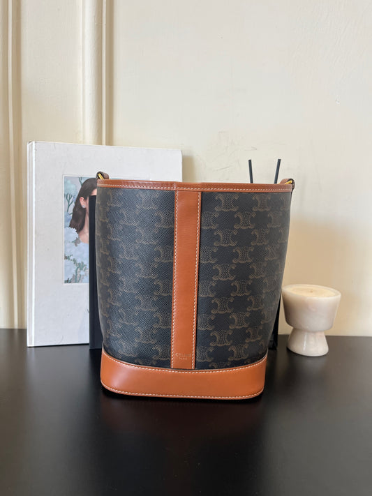 Celine - Bucket Bag - Leather - Brown - (Small)