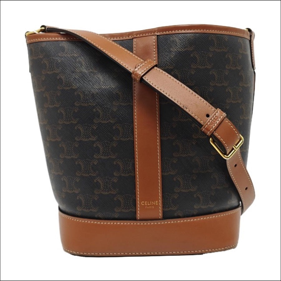Celine - Bucket Bag - Leather - Brown - (small)