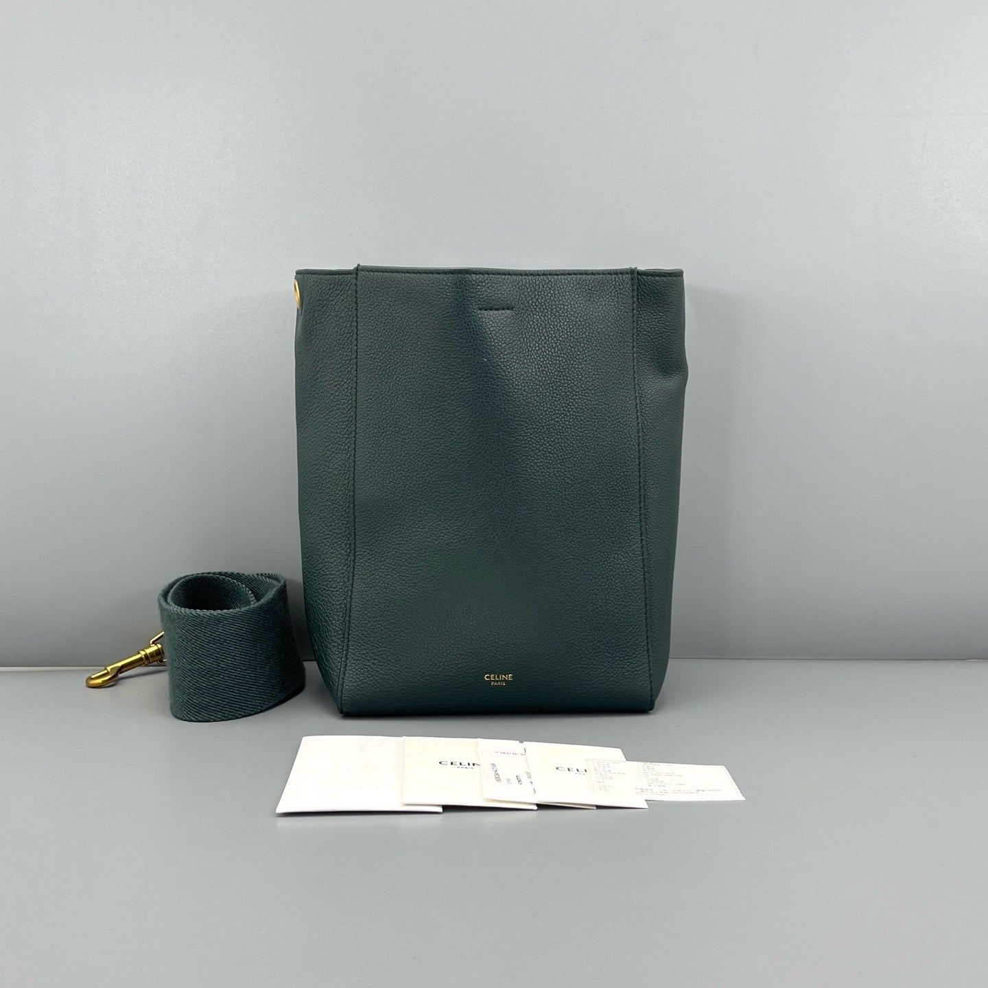Celine - Bucket Bag - Leather - Green - (Small)