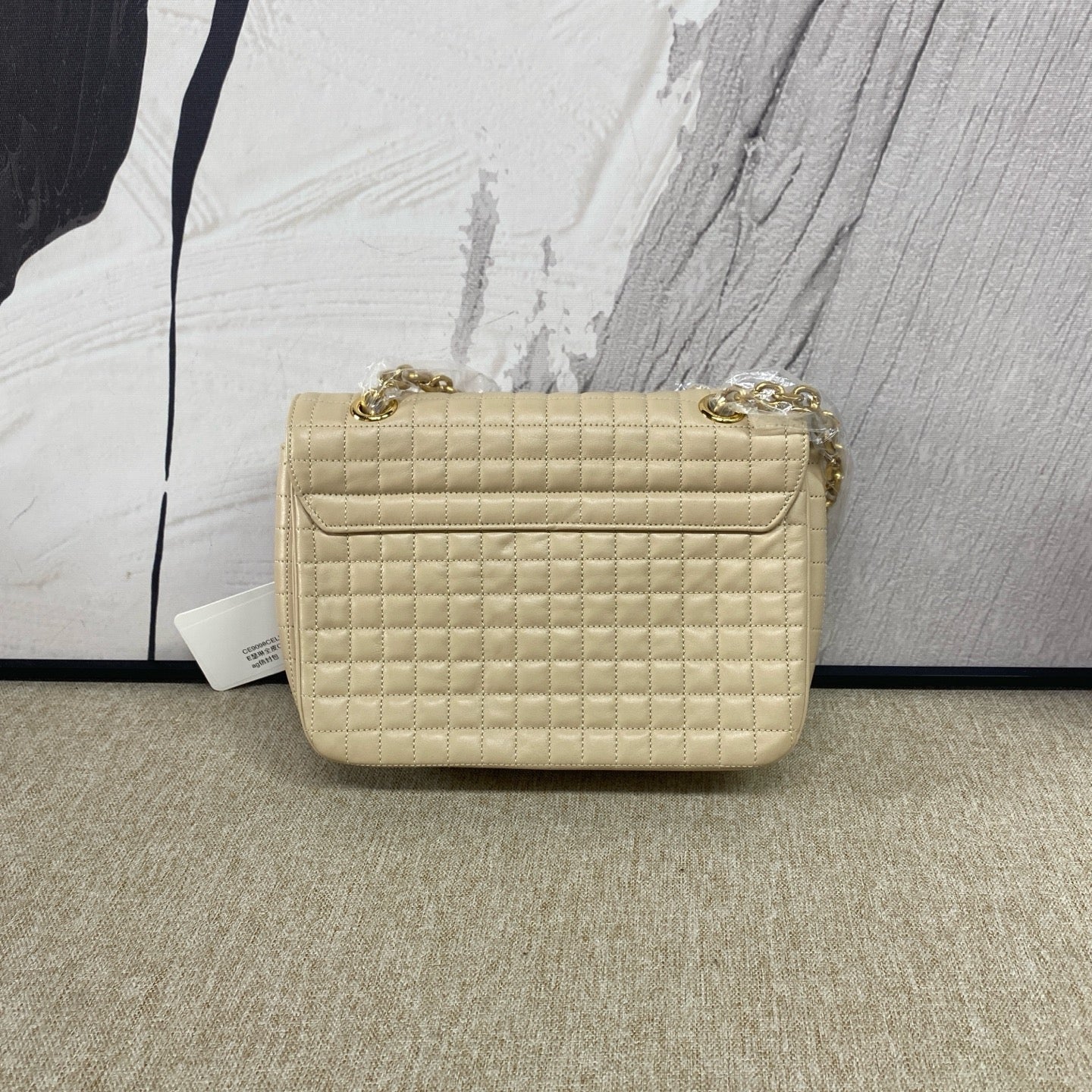 Celine - C Bag Chain Bag - Cowhide leather - Beige - (Small)