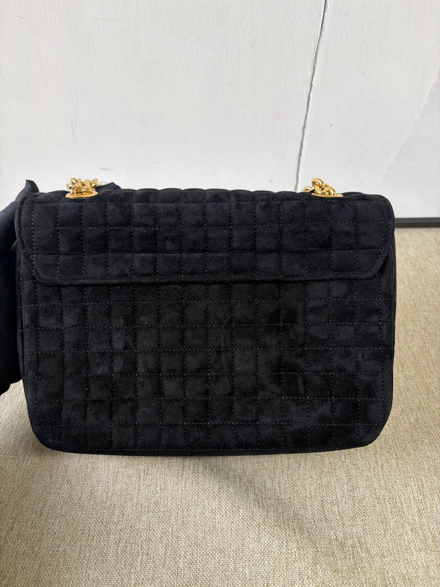 Celine - C Bag Chain Bag - Suede - Black - (Mini)
