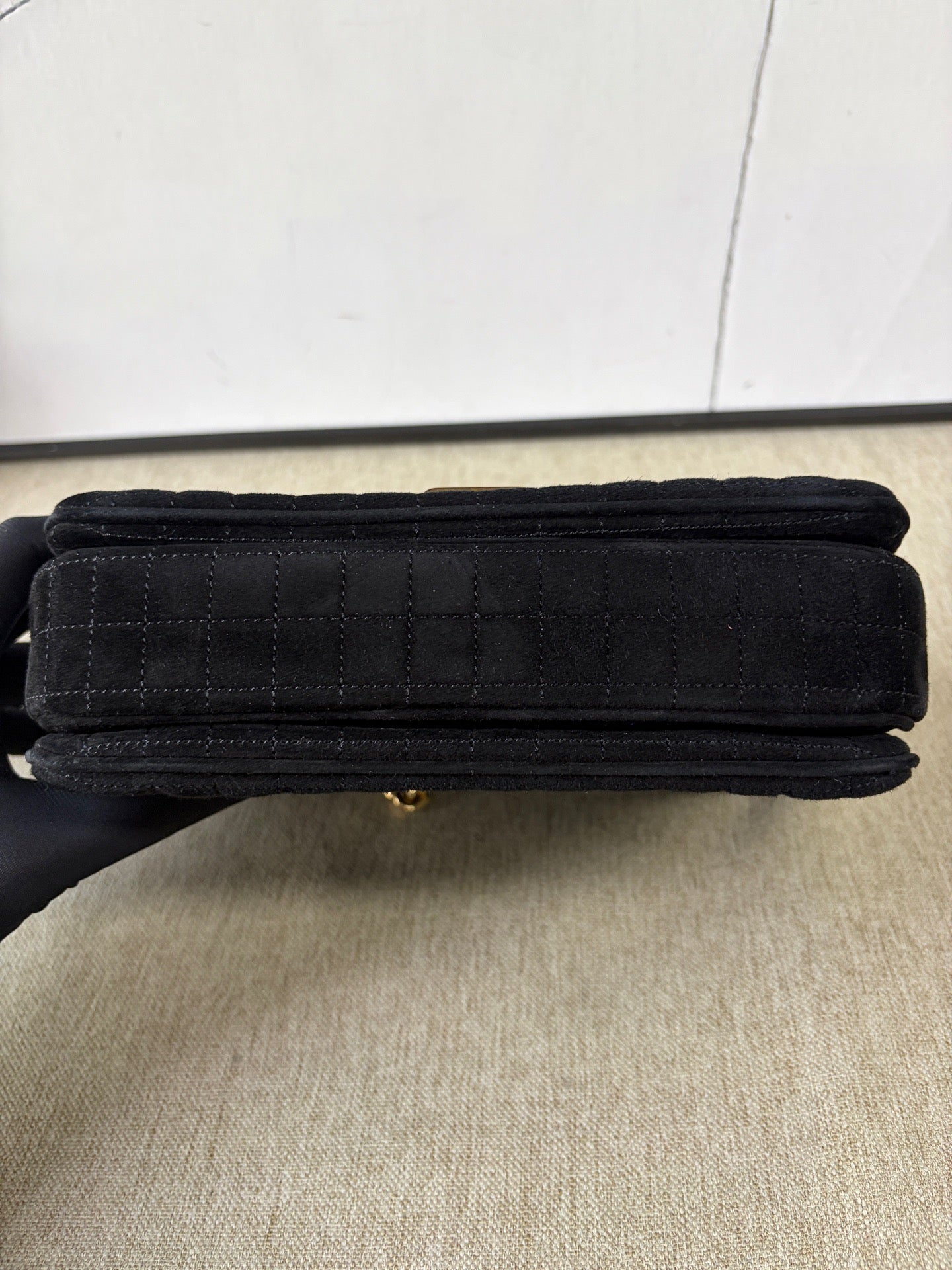 Celine - C Bag Chain Bag - Suede - Black - (Mini)