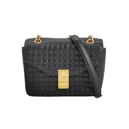 Celine - C Bag - Leather - Black - (small)