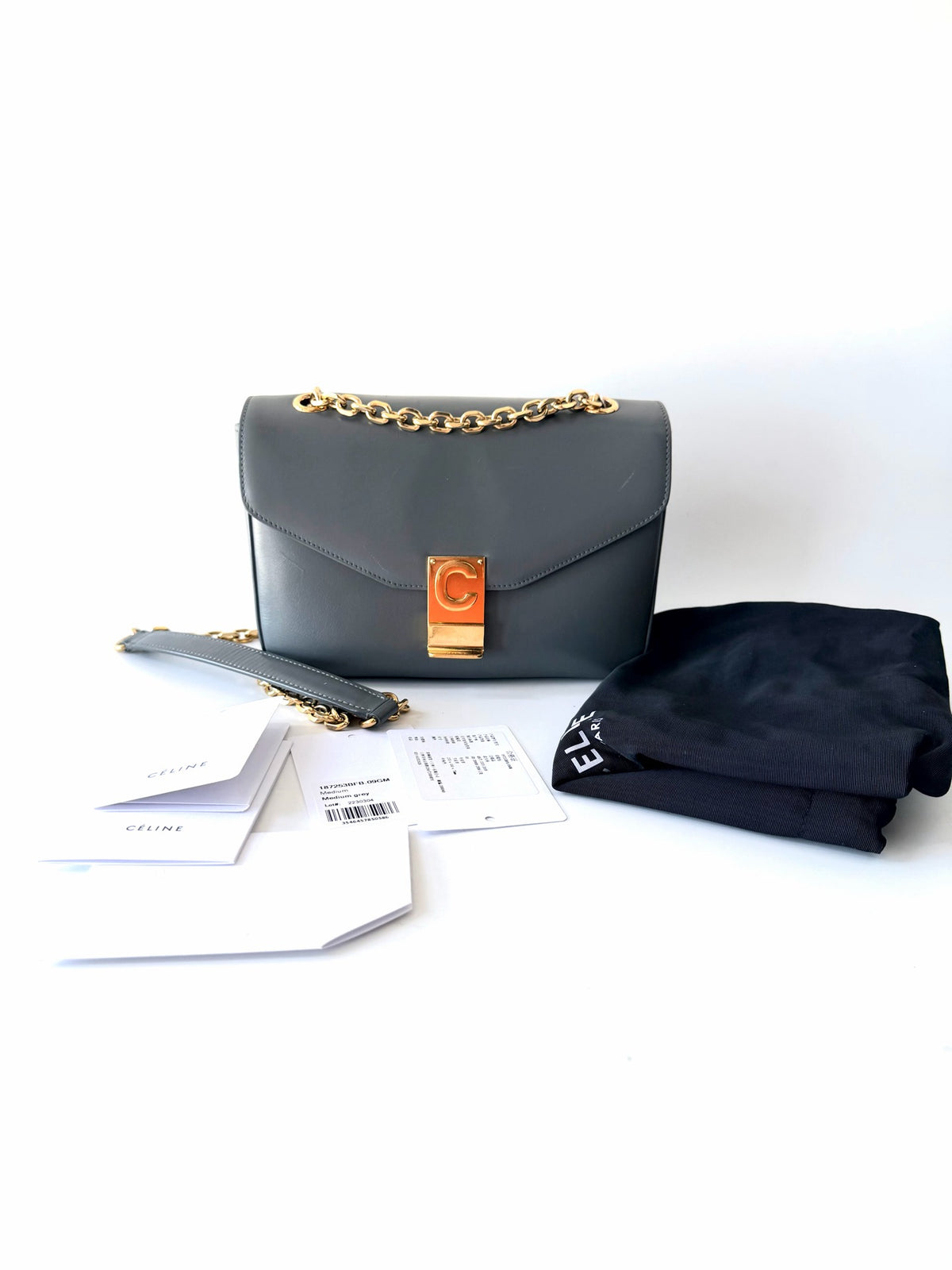 Celine - C Bag - Leather - Grey - (medium)