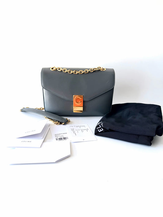 Celine - C Bag - Leather - Grey - (medium)