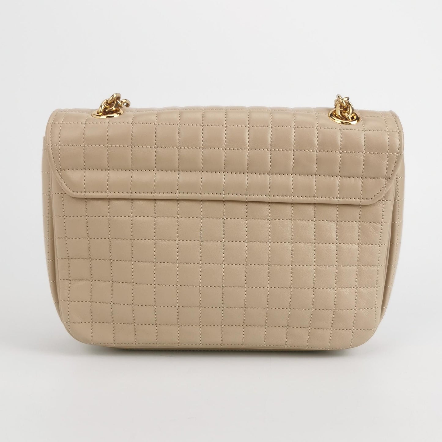 Celine - C Bag Quilted Calfskin - Leather - Beige - (medium)