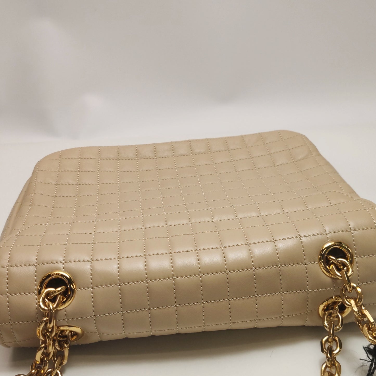 Celine - C Bag Quilted Calfskin - Leather - Beige - (medium)