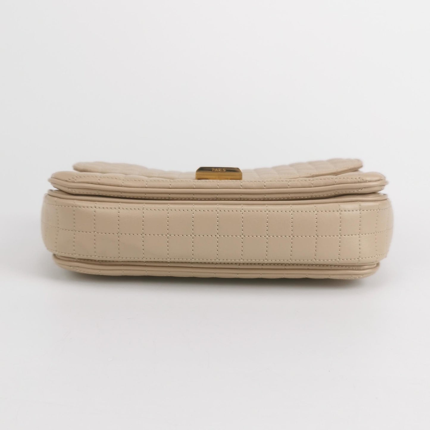 Celine - C Bag Quilted Calfskin - Leather - Beige - (medium)