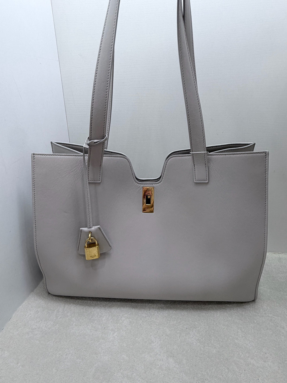 Celine - Cabas 16 - Leather - Grey - (large)