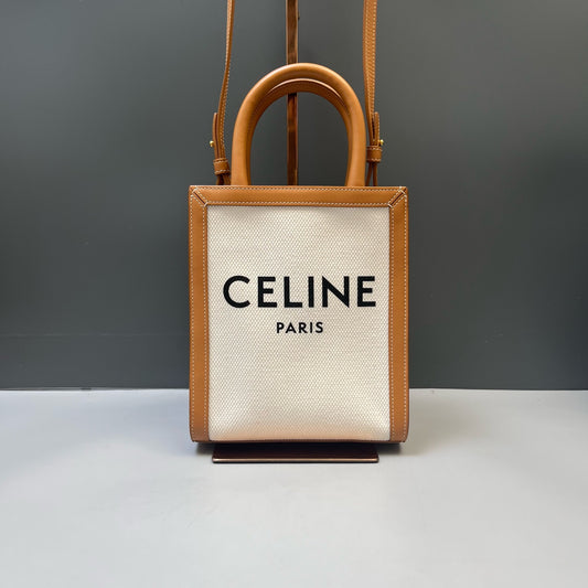 Celine - Cabas - Cloth - Beige - (mini)