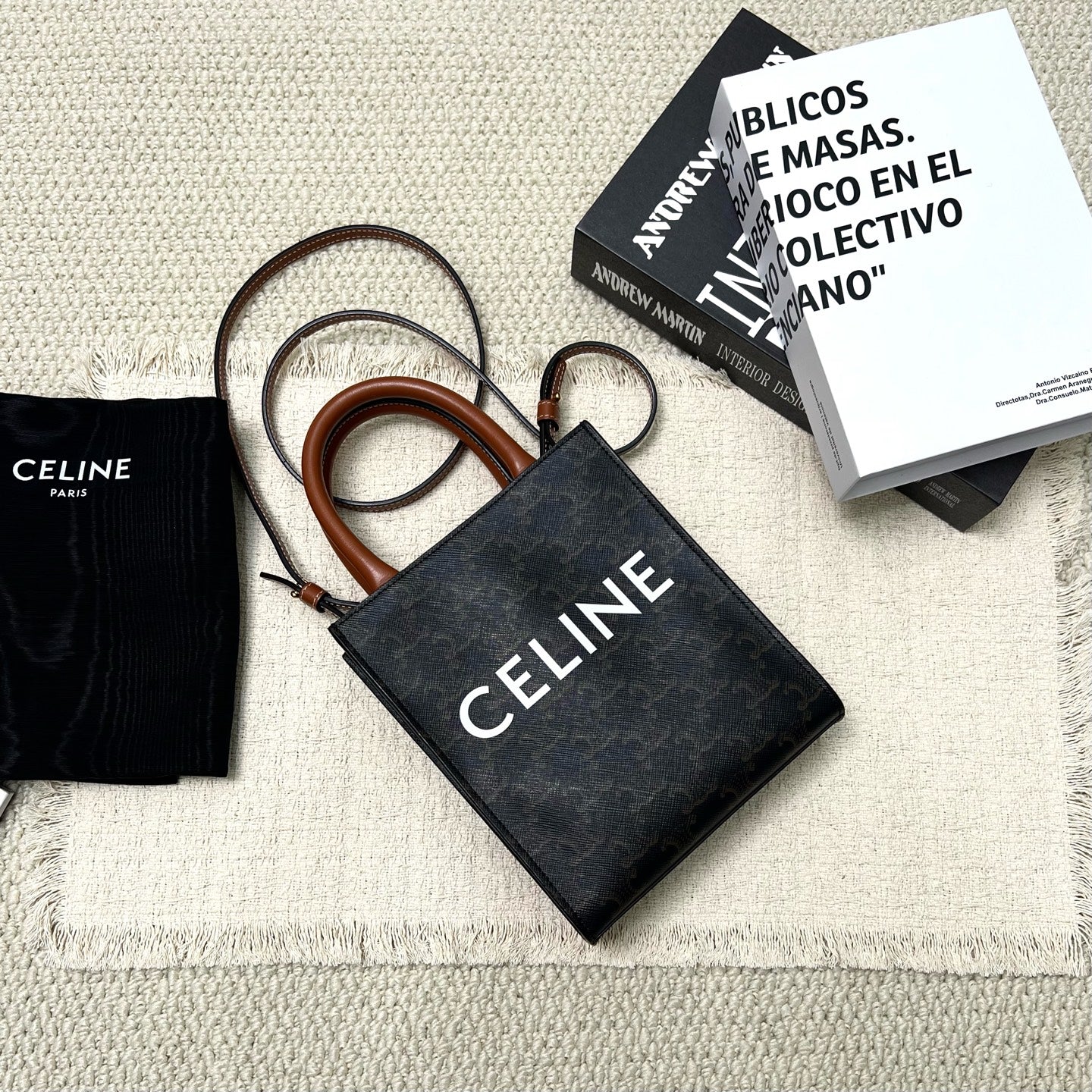 Celine - Cabas - Cloth - Brown - (mini)
