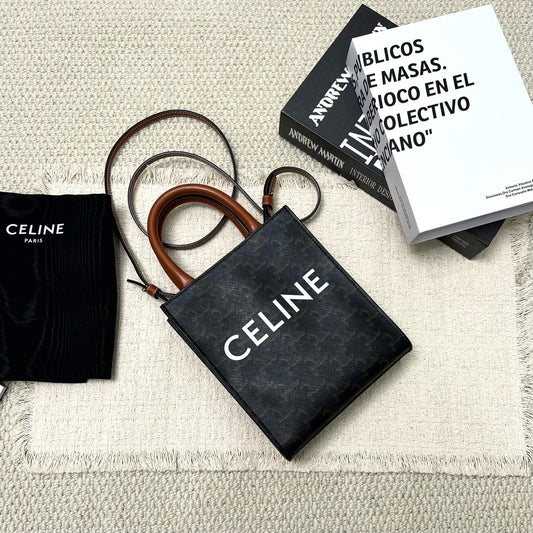 Celine - Cabas - Cloth - Brown - (mini)