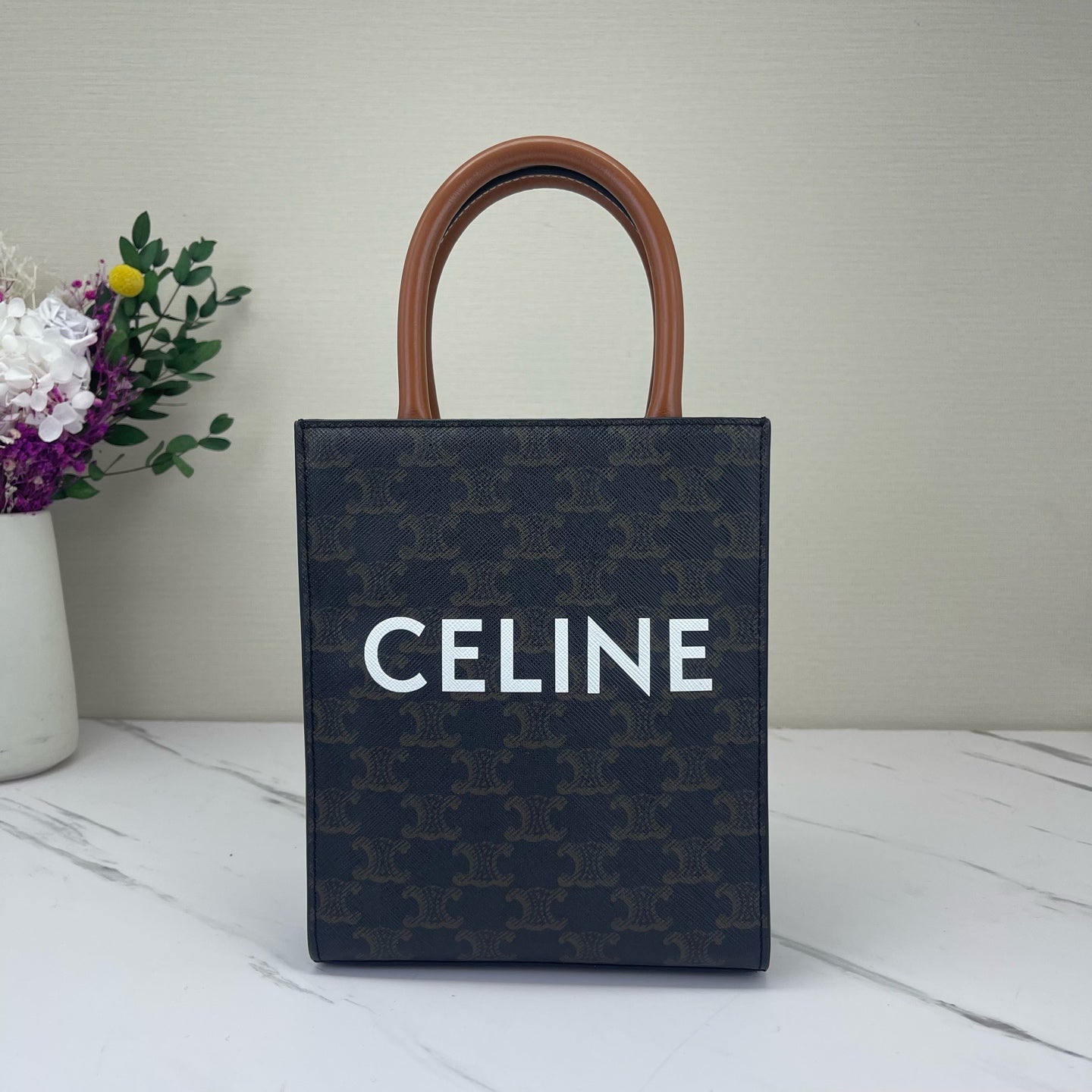 Celine - Cabas - Cloth - Brown - (mini)