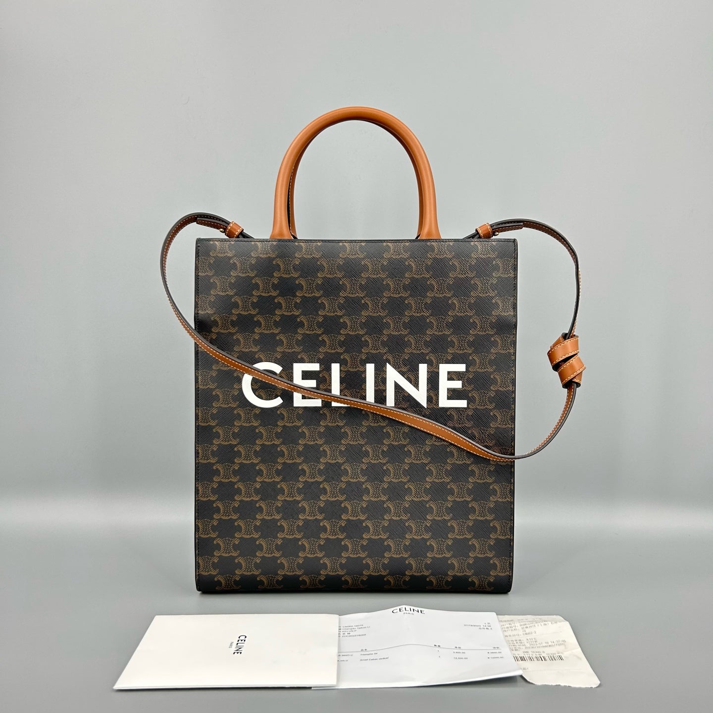 Celine - Cabas - Cloth - Brown - (small)