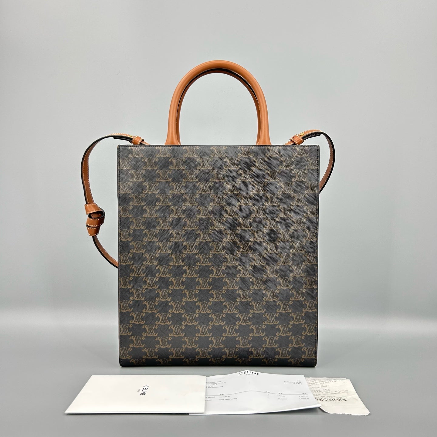 Celine - Cabas - Cloth - Brown - (small)
