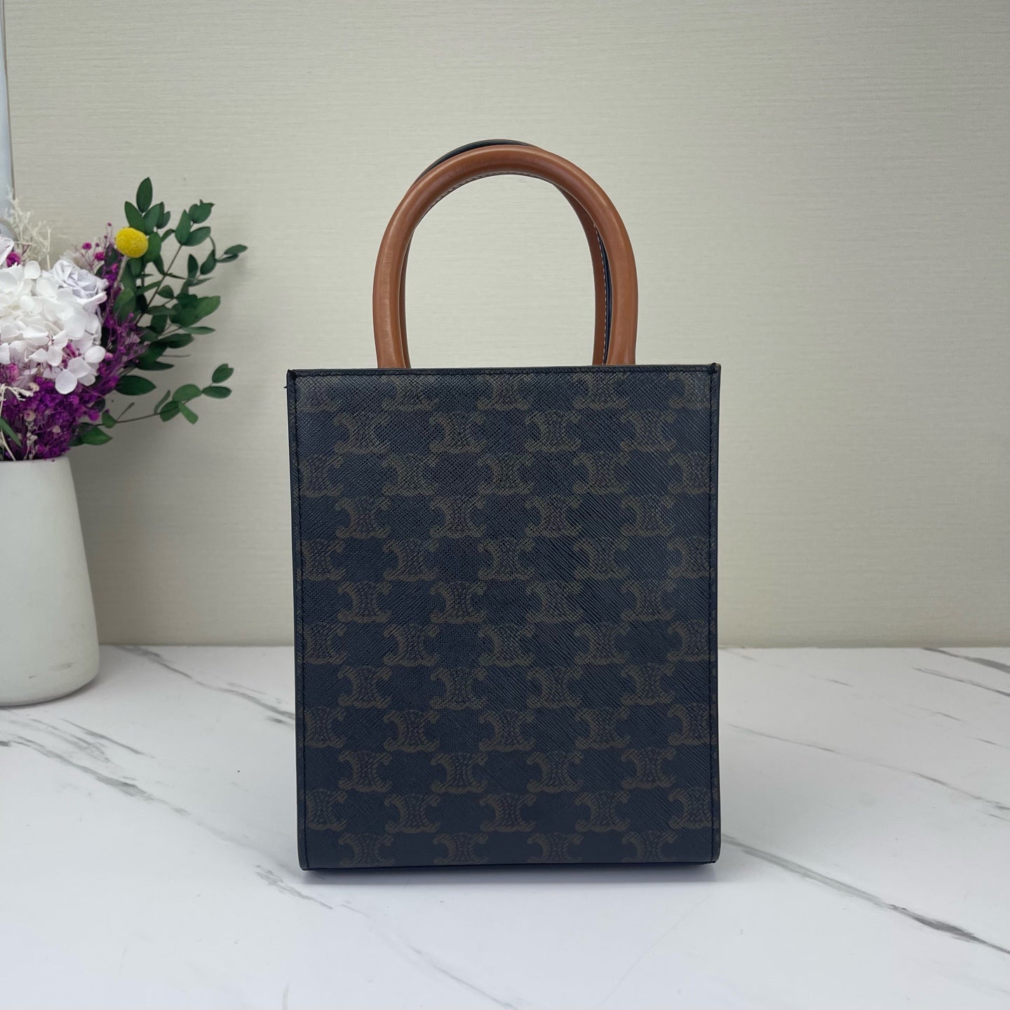 Celine - Cabas - Cloth - Brown - (small)