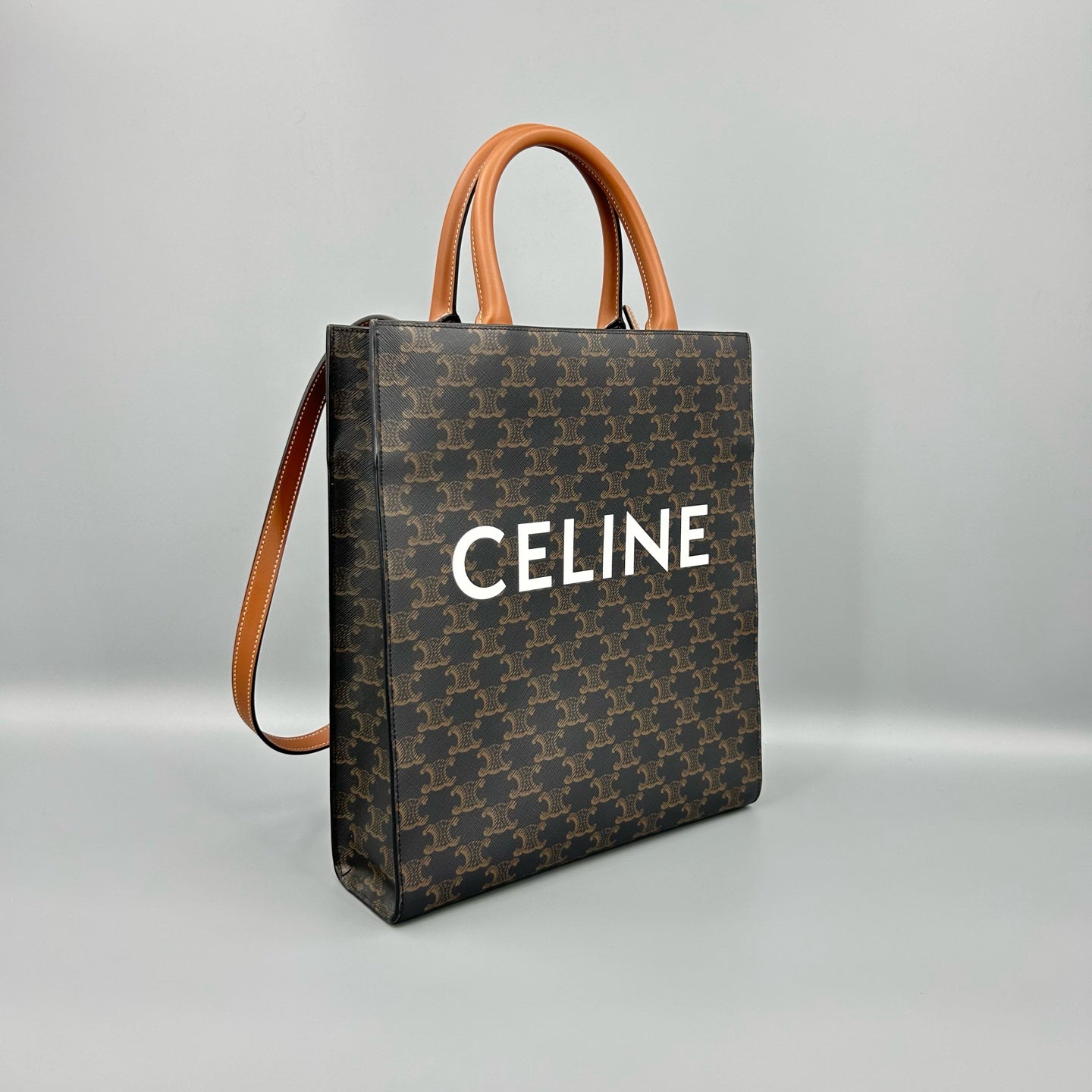 Celine - Cabas - Cloth - Brown - (small)