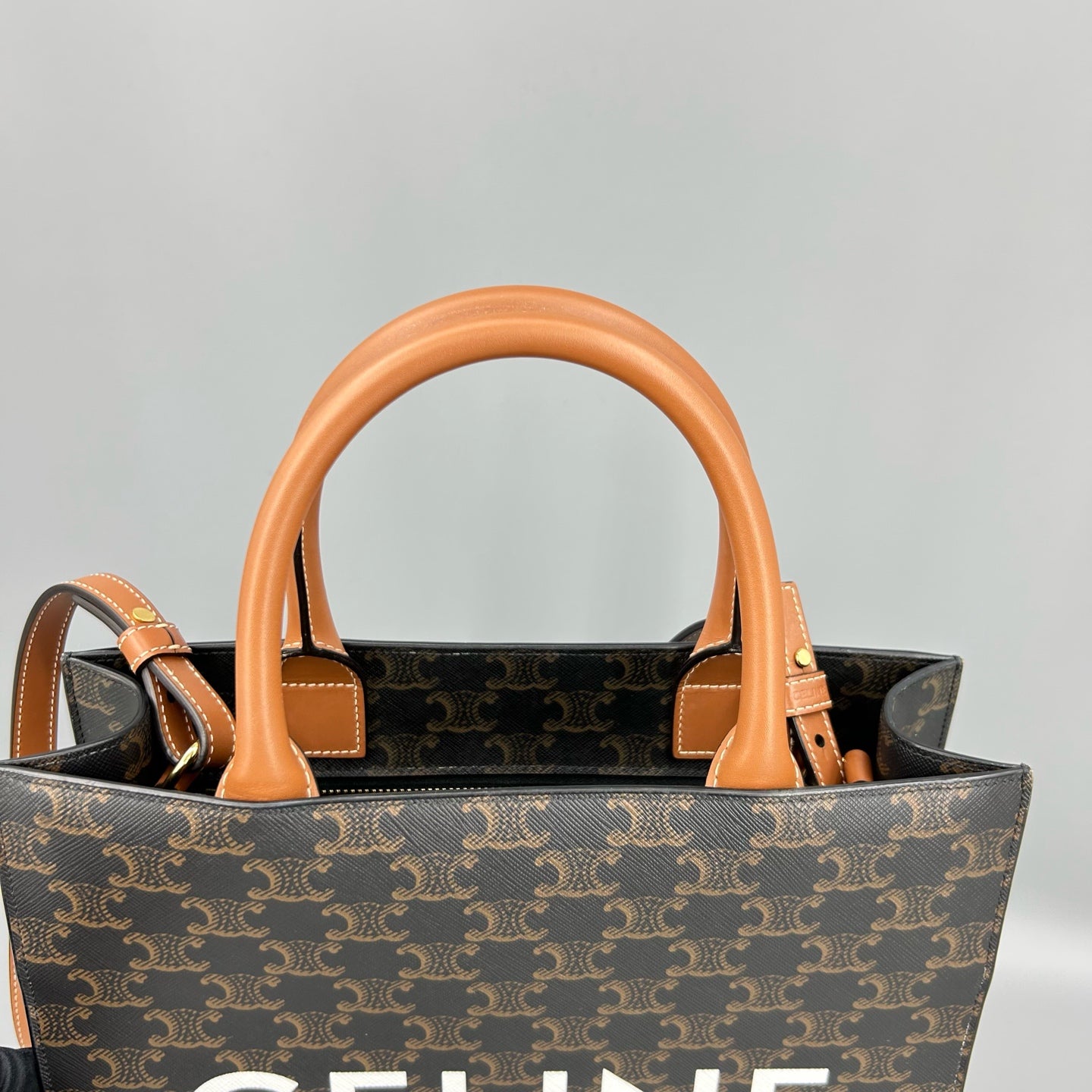Celine - Cabas - Cloth - Brown - (small)