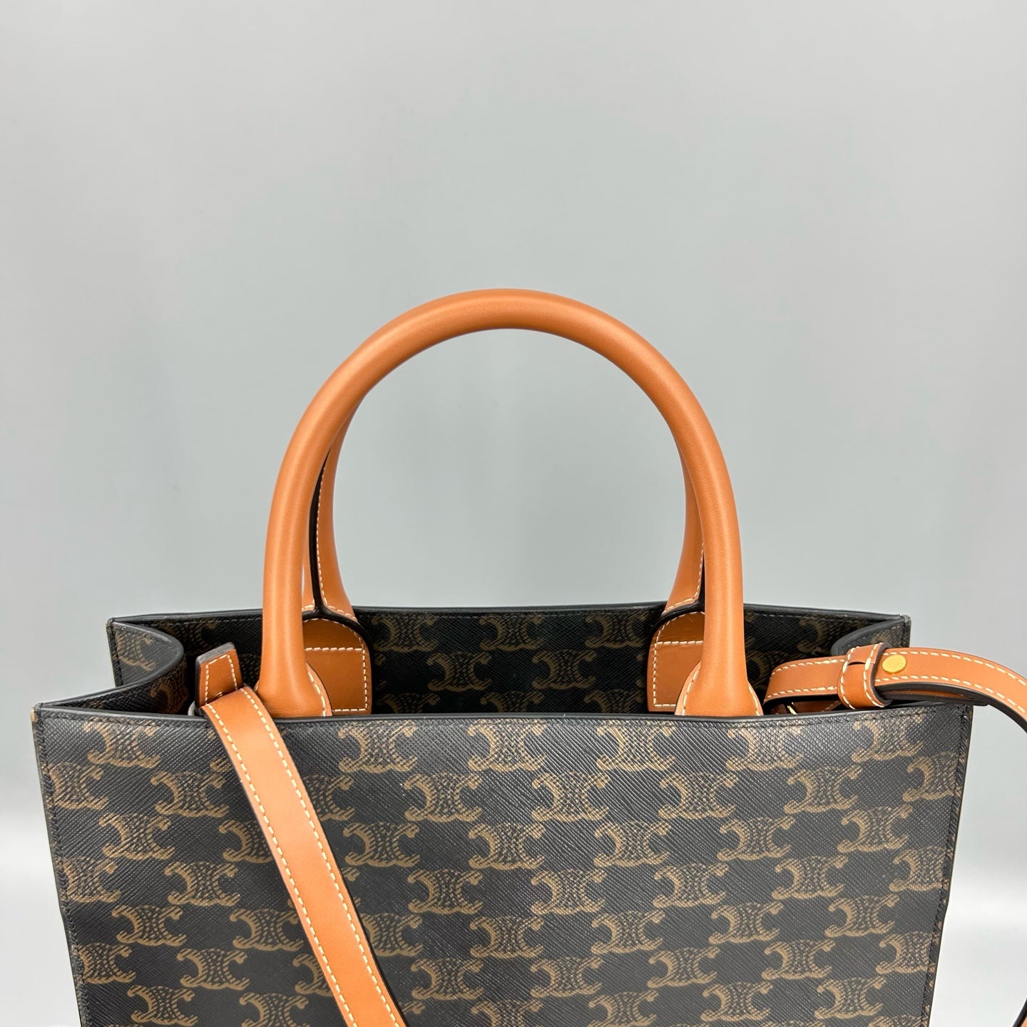 Celine - Cabas - Cloth - Brown - (small)