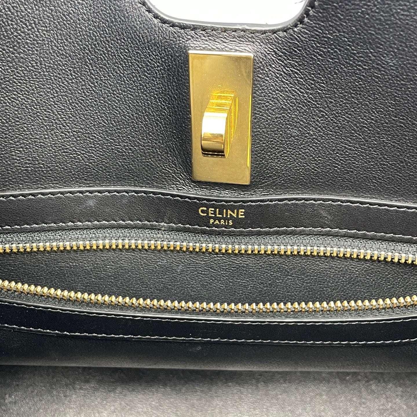 Celine - Cabas - Leather - Black - (large)