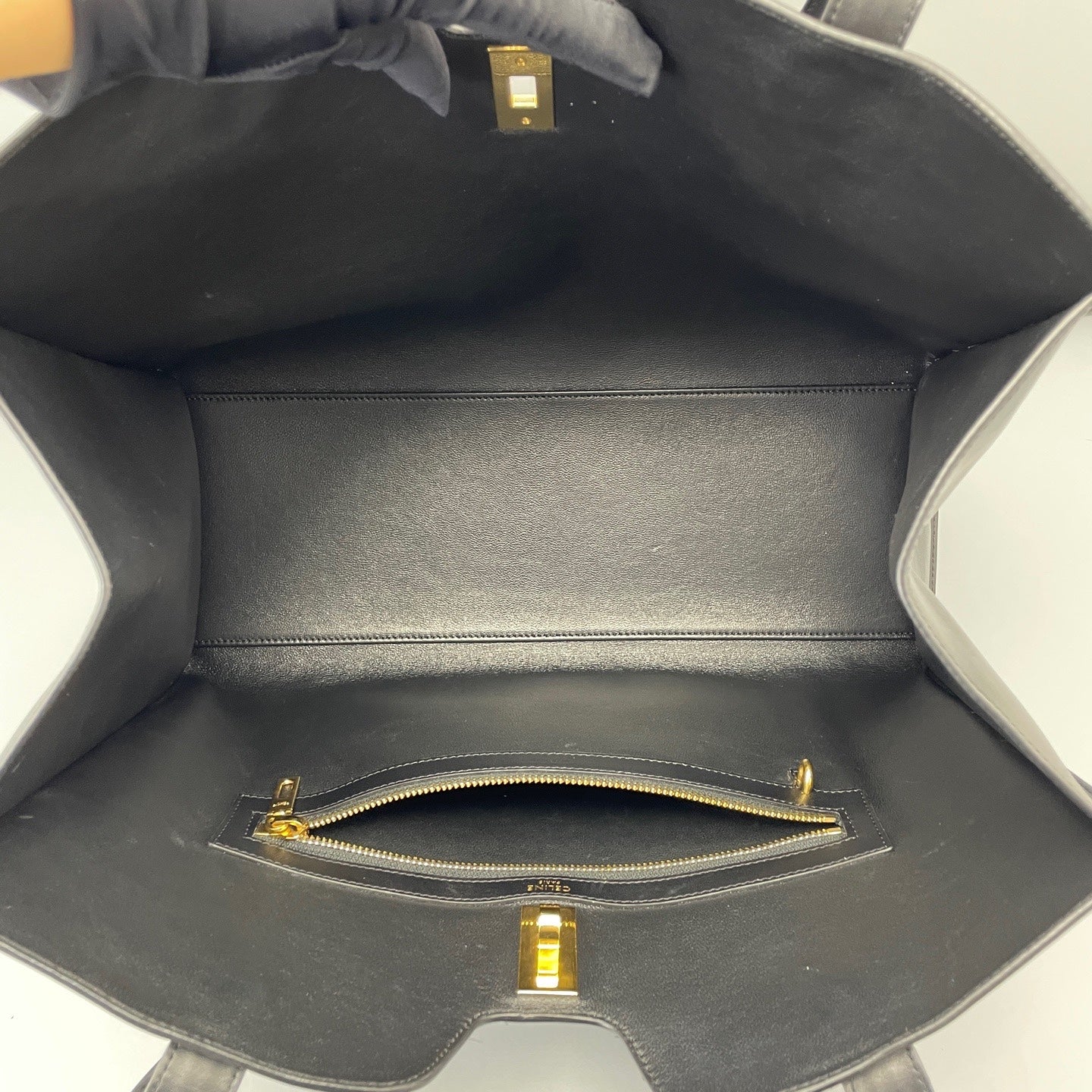 Celine - Cabas - Leather - Black - (large)