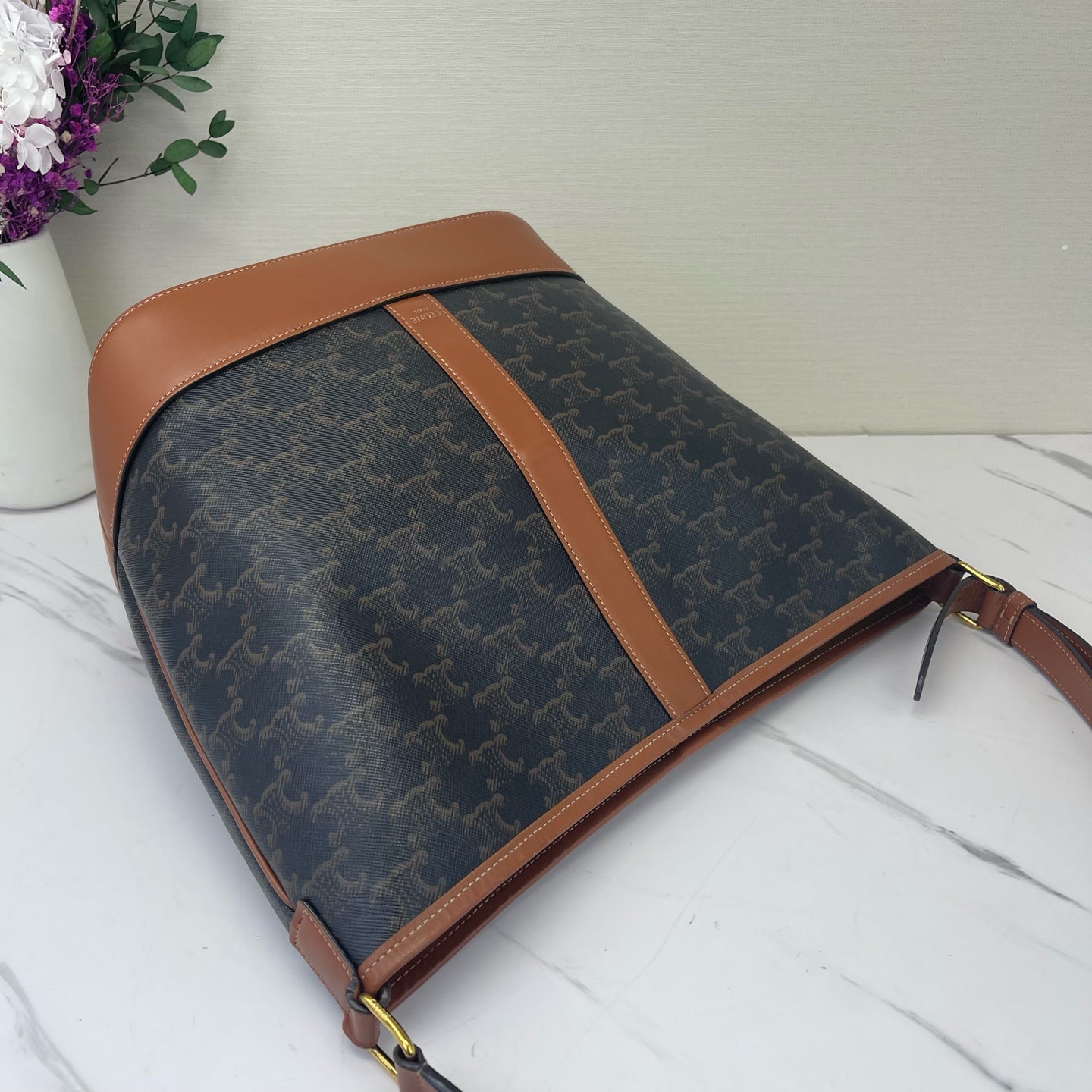 Celine - Cabas - Leather - Brown - (medium)