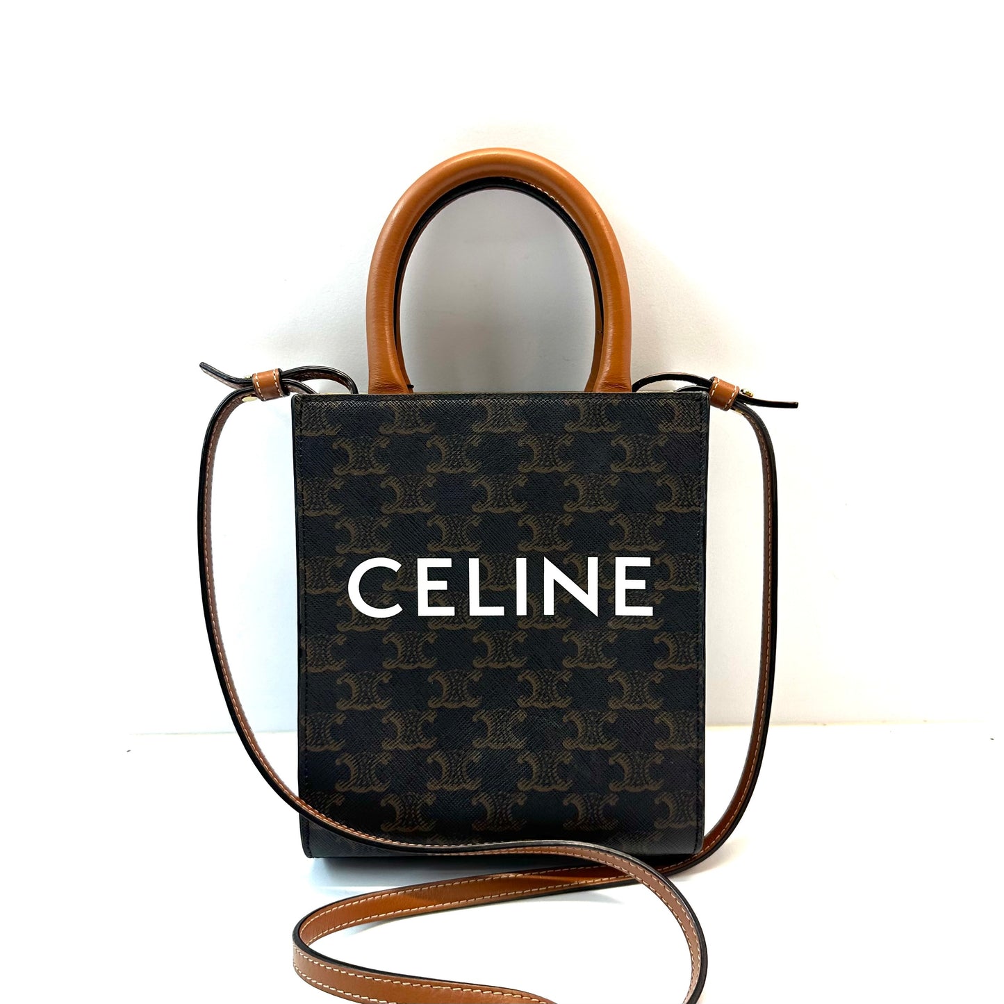 Celine - Cabas - Leather - Brown - (mini)