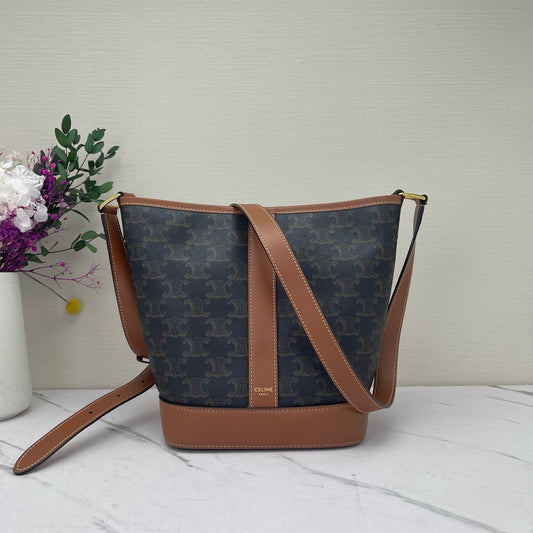 Celine - Cabas - Leather - Brown - (small)