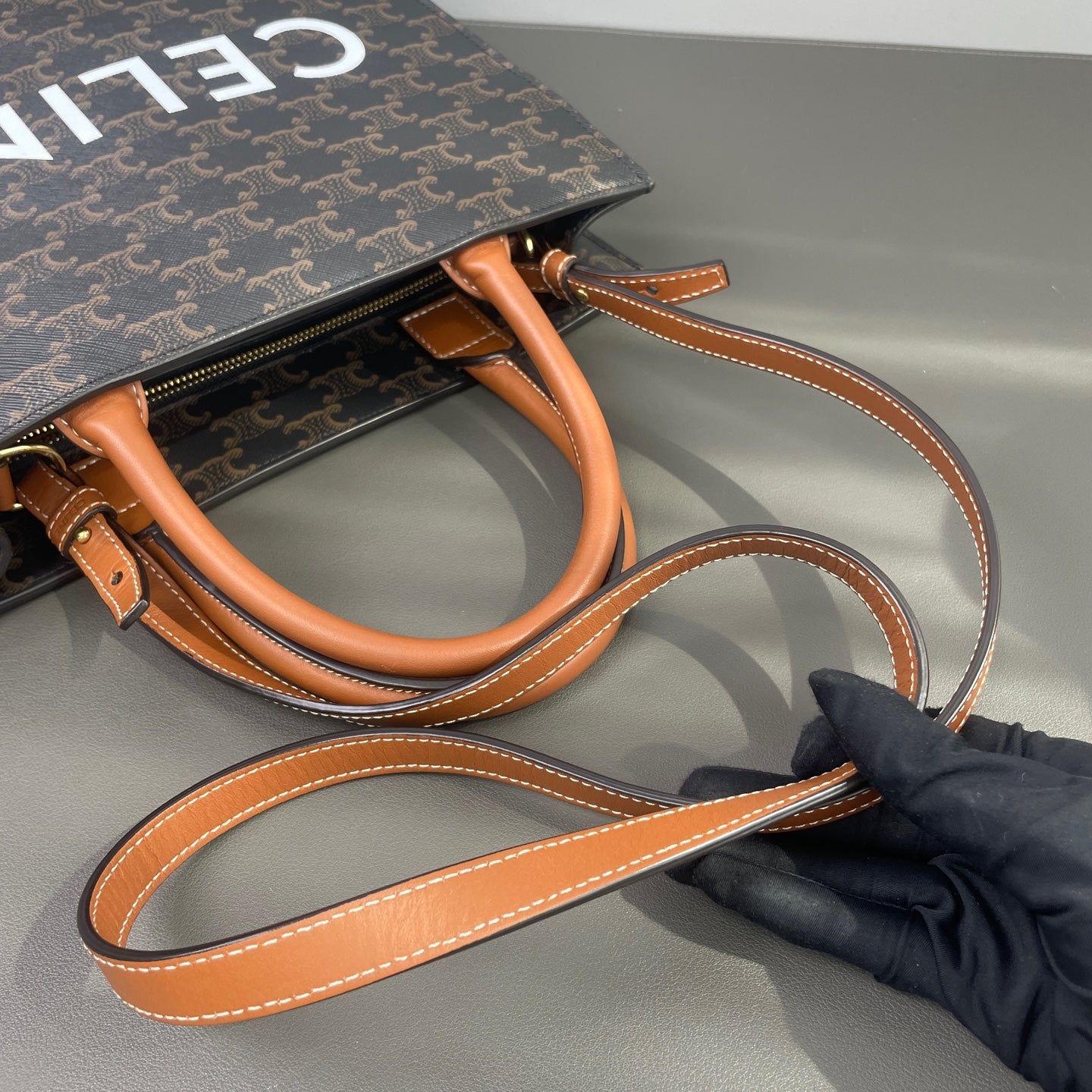 Celine - Cabas - Synthetic - Brown - (medium)