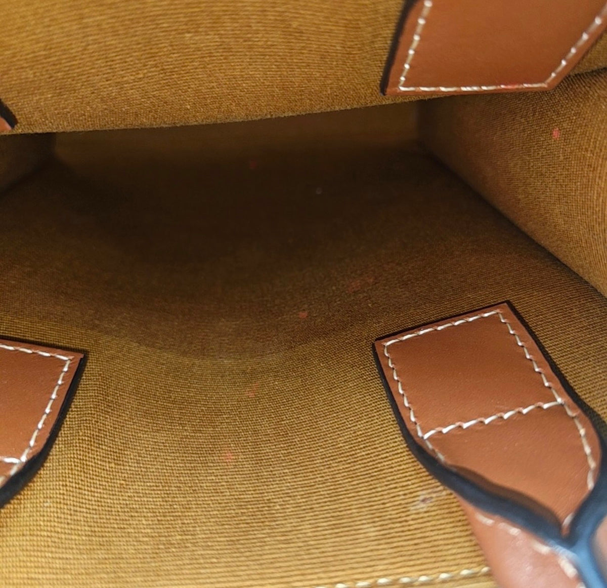 Celine - Cabas Triomphe - Cloth - Beige - (small)