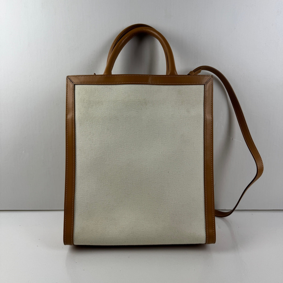 Celine - Cabas Vertical - Cloth - Beige