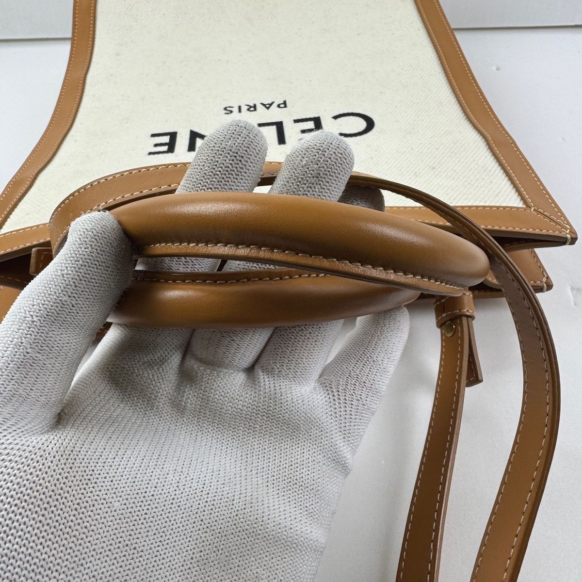 Celine - Cabas Vertical - Cloth - Beige