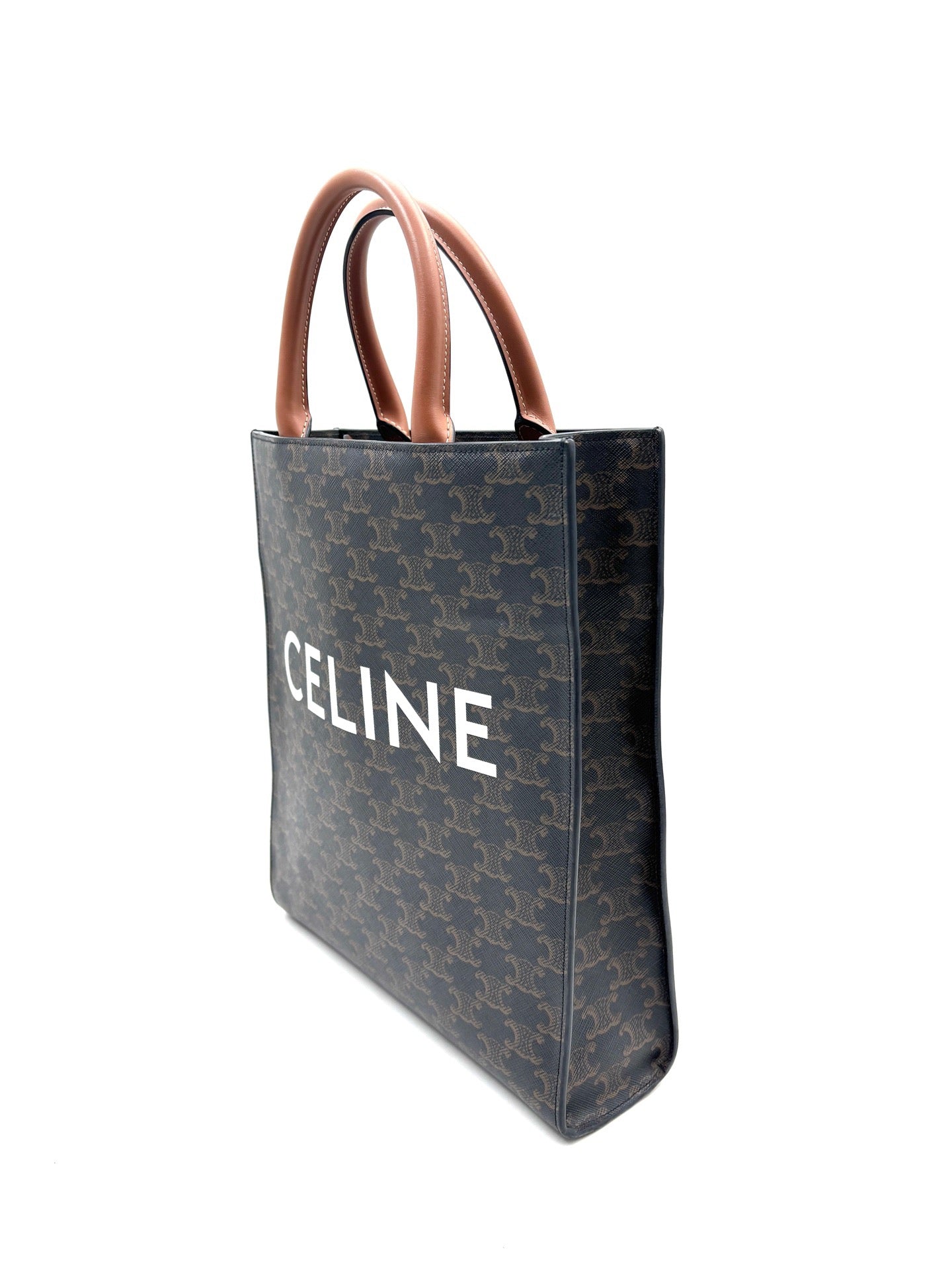 CELINE - Cabas Vertical - Leather - Brown - (large)